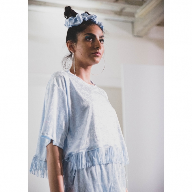 Made to Order Lulu Crop Fringed Top