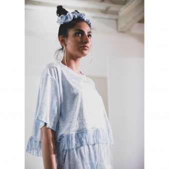 Made to Order Lulu Crop Fringed Top