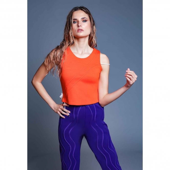 Made To Order Orange String Top