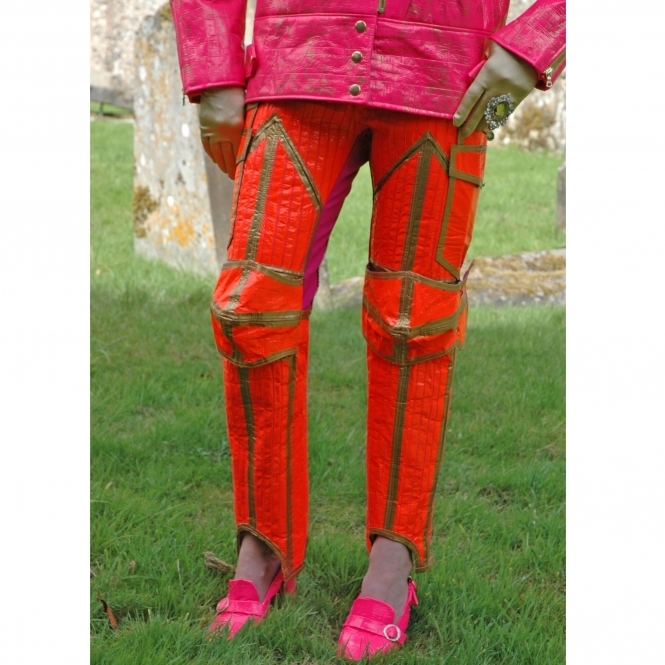 Made To Order Orange Tape Armour Trousers