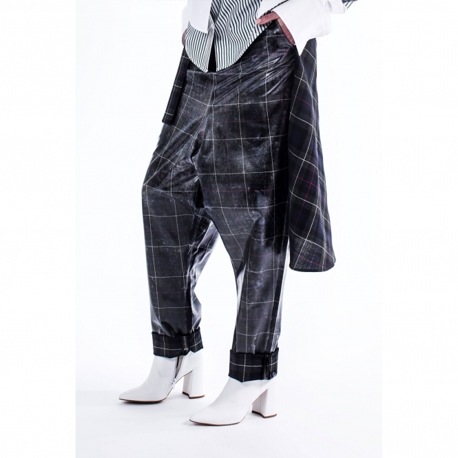 Made to Order Plaid Baggy with Half Skirt