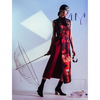 Made To Order Print Wrap Dress
