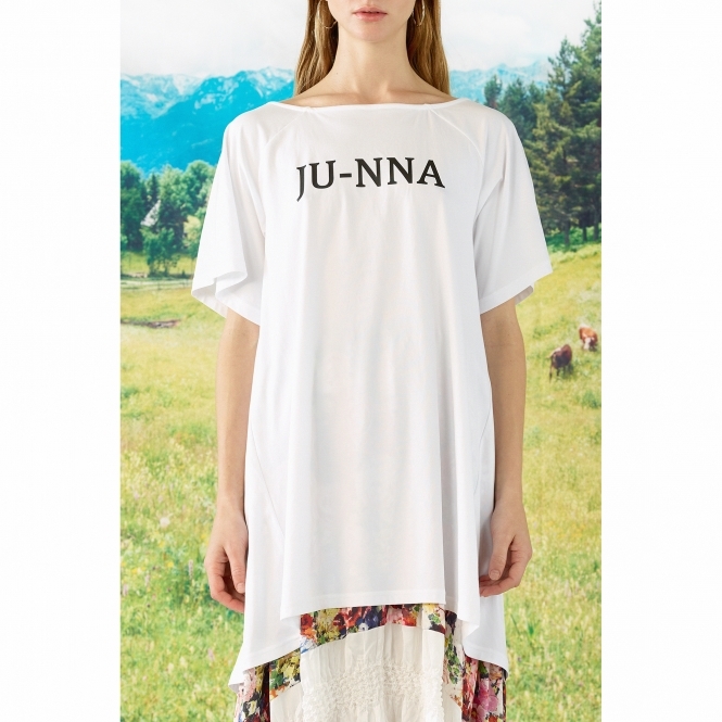 Made To Order Sienna Logo Print Shibori T-shirt Dress