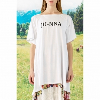 Made To Order Sienna Logo Print Shibori T-shirt Dress