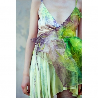 Made To Order Silk Wrap Top