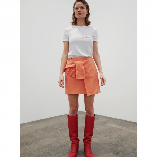Made To Order Tie Skirt - Orange