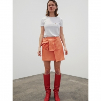 Made To Order Tie Skirt - Orange