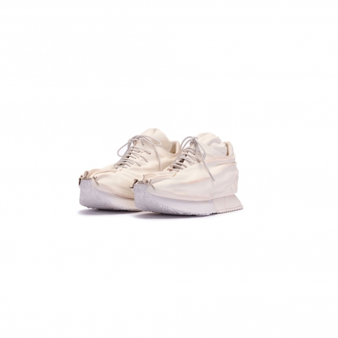 Made To Order White Calf Leather Trainers