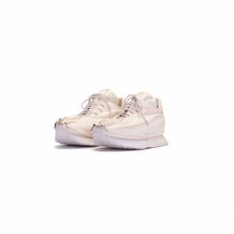 Made To Order White Calf Leather Trainers