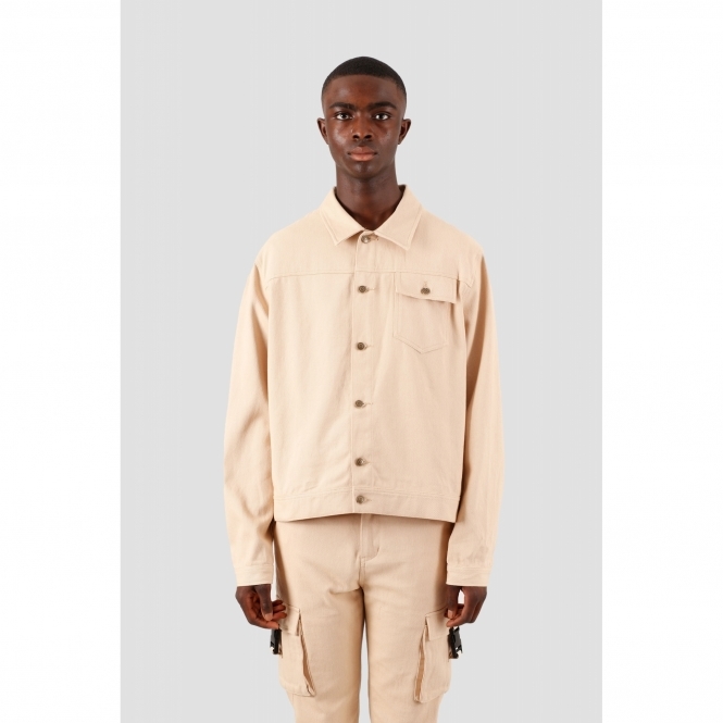 Michael Beige Patch Jacket