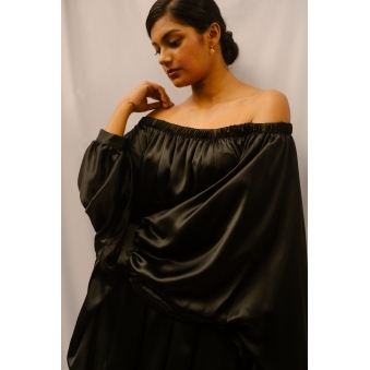 MOSS OFF SHOULDER BALLOON MINI