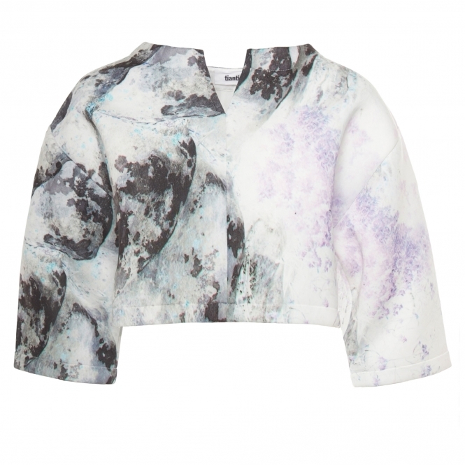Neoprene Crop Top with Digital Print