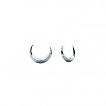 New Moon Clip Earrings