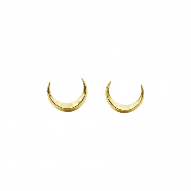 New Moon Stud Earrings