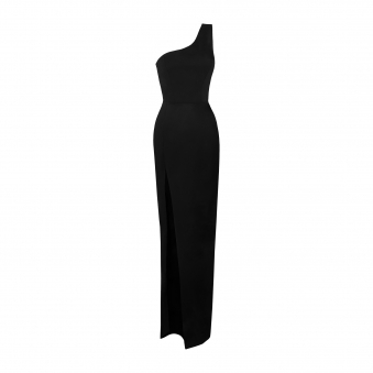 One Shoulder Dress with a Slit