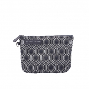 Opal Grey Jacquard Clutch Bag