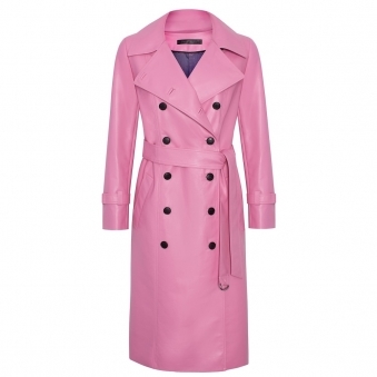 Original Vibes' Leather Trench Coat