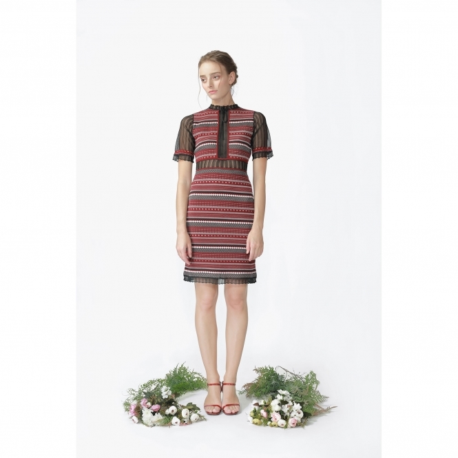 Peony Jacquard Dress