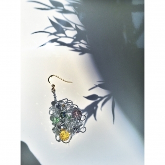 Perennial Fable Tangled Metal Mythical Earring Big