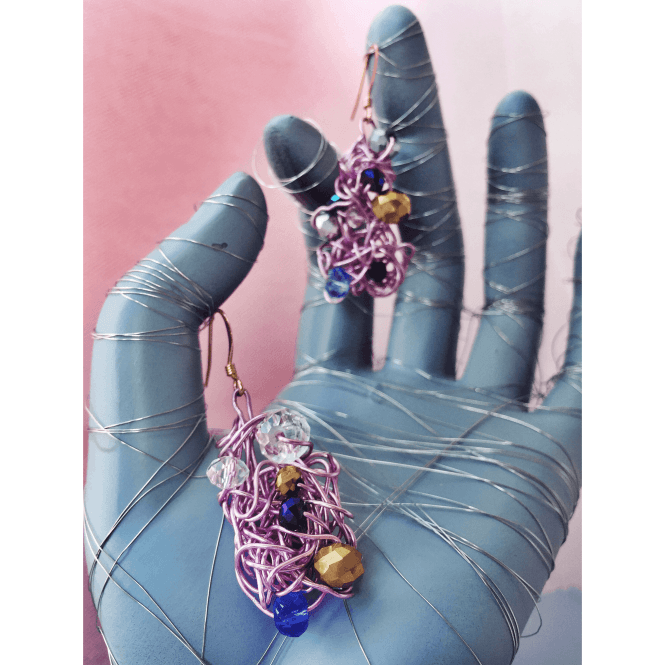Perennial Fable Tangled Metal Mythical Earring Small