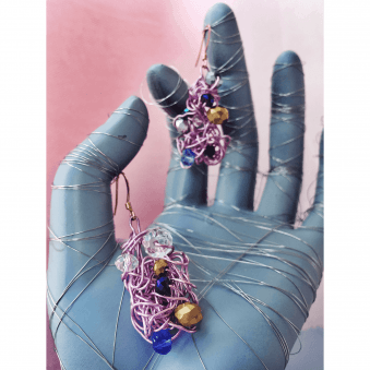 Perennial Fable Tangled Metal Mythical Earring Small