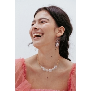 Pink Double Bubble Earrings
