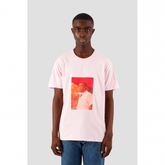 Pink Red Kwame Nkrumah Portrait T-Shirt