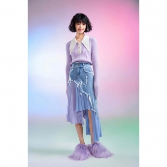 Plain T-Shirt Collar Cashmere Sweater