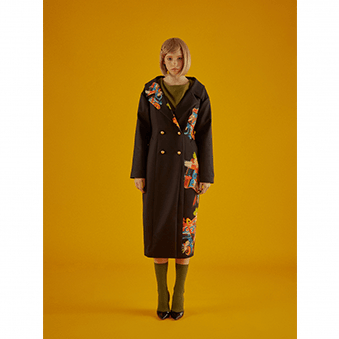 Rockets Soda Print Embroidery Coat