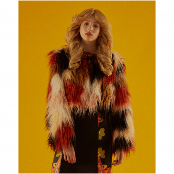 Faux Fur Cropped Jacket