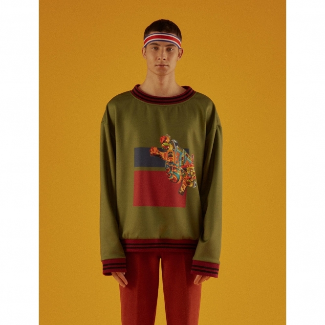 Marbles Toy Guns Print Roundneck Jumper
