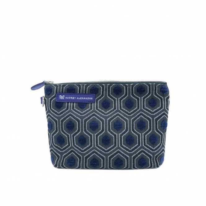 Sapphire Blue Jacquard Clutch Bag