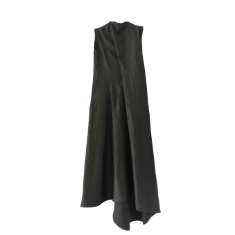 Sculptural Dress in Linen