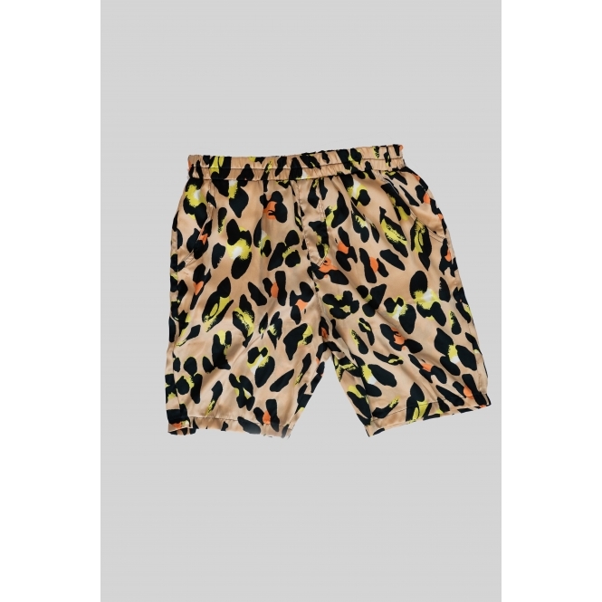 Silk Animal Print Shorts
