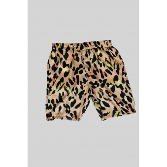 Silk Animal Print Shorts