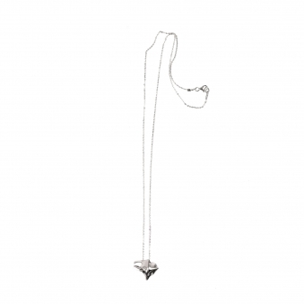 Silver Folded Star Necklace