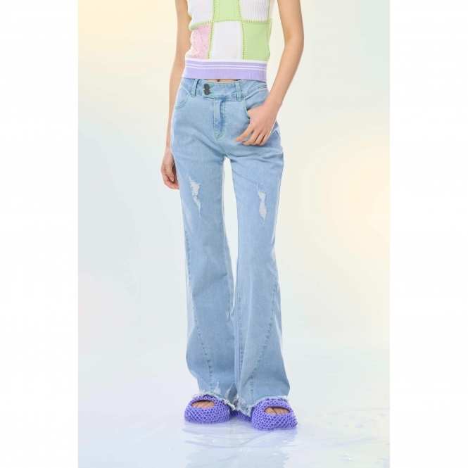Simple Denim Trousers