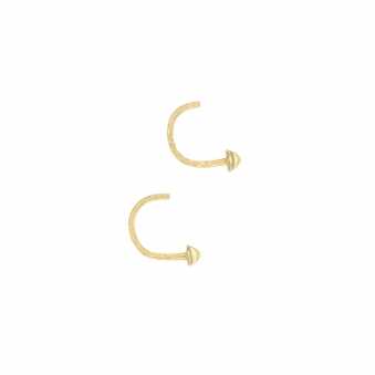 Single Stud Open Hoops