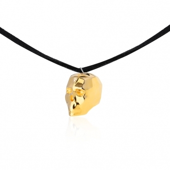 Skull on Suede Cord