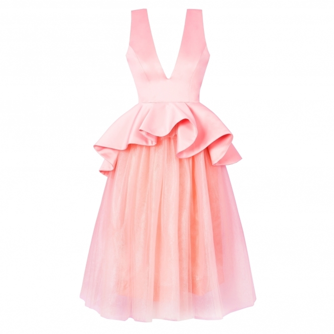 Stargazing Puffy Princess Dress with Asymmetrical Waist Volume