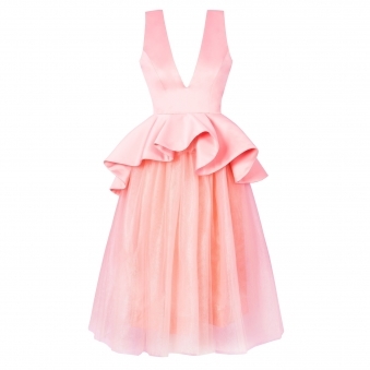 Stargazing Puffy Princess Dress with Asymmetrical Waist Volume