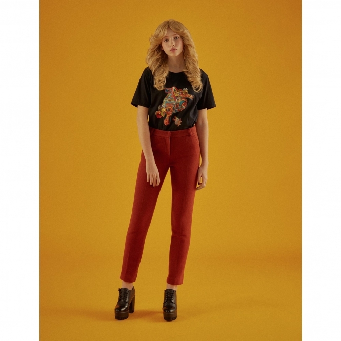 Straight-Leg Wool Trousers