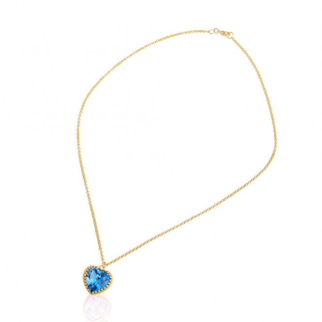Swiss Topaz Heart Necklace