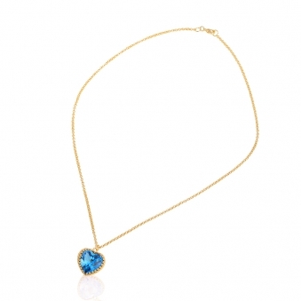 Swiss Topaz Heart Necklace