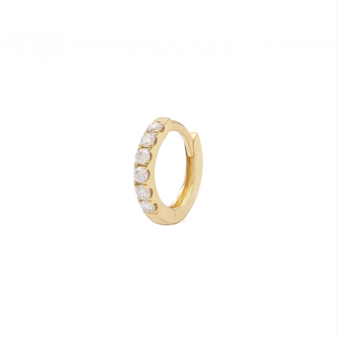 The Dainty Diamond Hoop