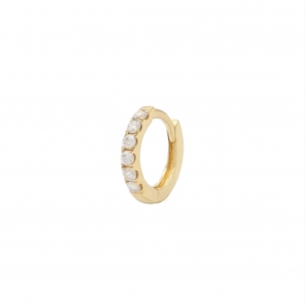 The Dainty Diamond Hoop