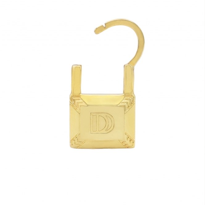 The Dainty Lock Single Earring (Gold Plated)