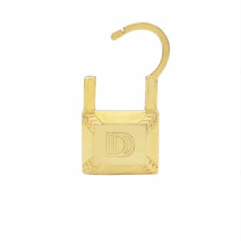 The Dainty Lock Single Earring (Gold Plated)