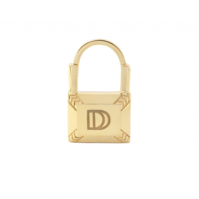 The Dainty Lock Single Earring (Plain gold)