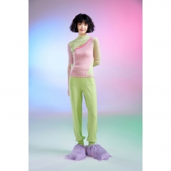 Trendy Worsted Wool Blouse